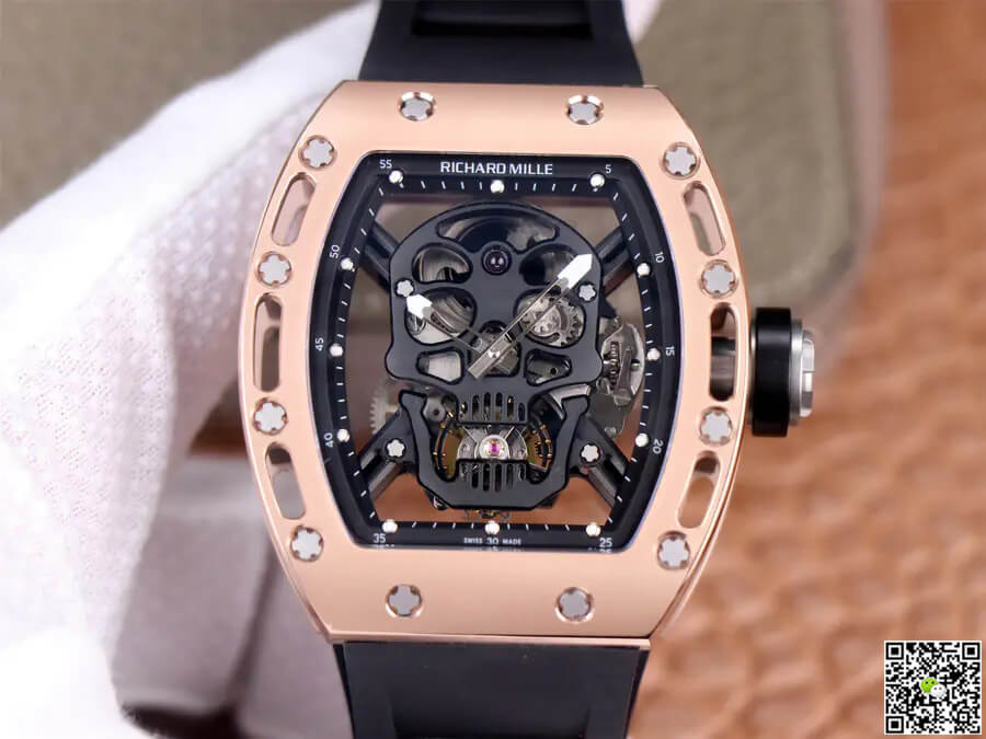 Richard Mille RM52-01 Tourbillon JB Factory Ceramic Skull Dial