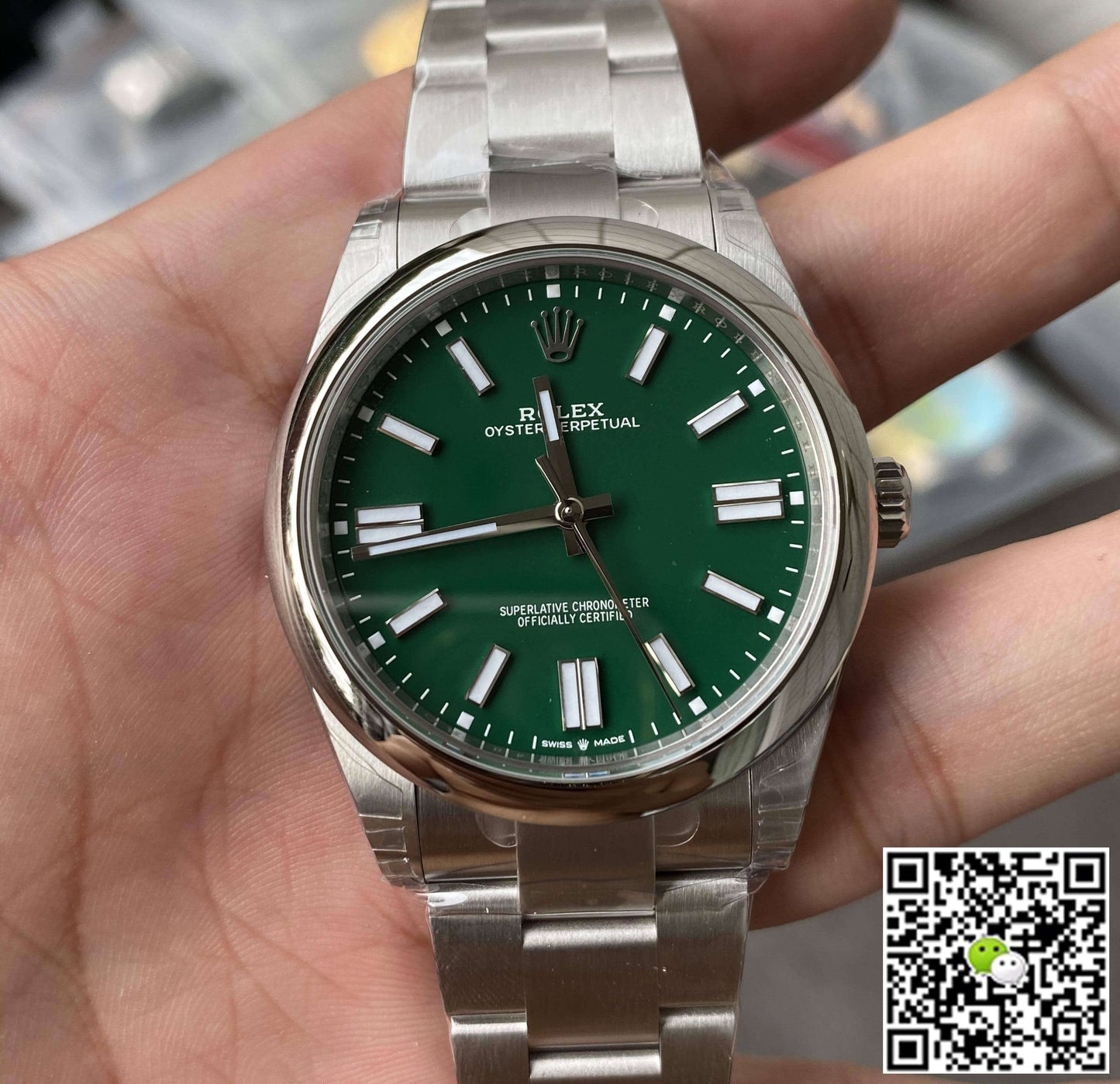 Rolex Oyster Perpetual 41MM M124300-0005 VS Factory Green Dial