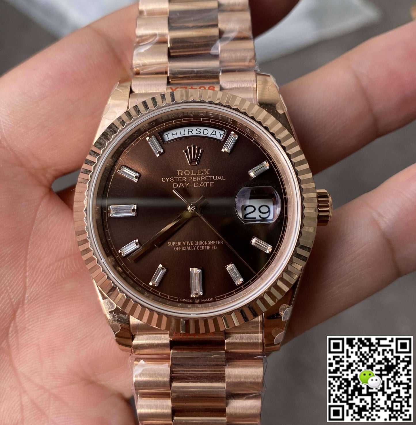 Rolex Day Date M228235-0003 GM Factory V2 Rose Gold