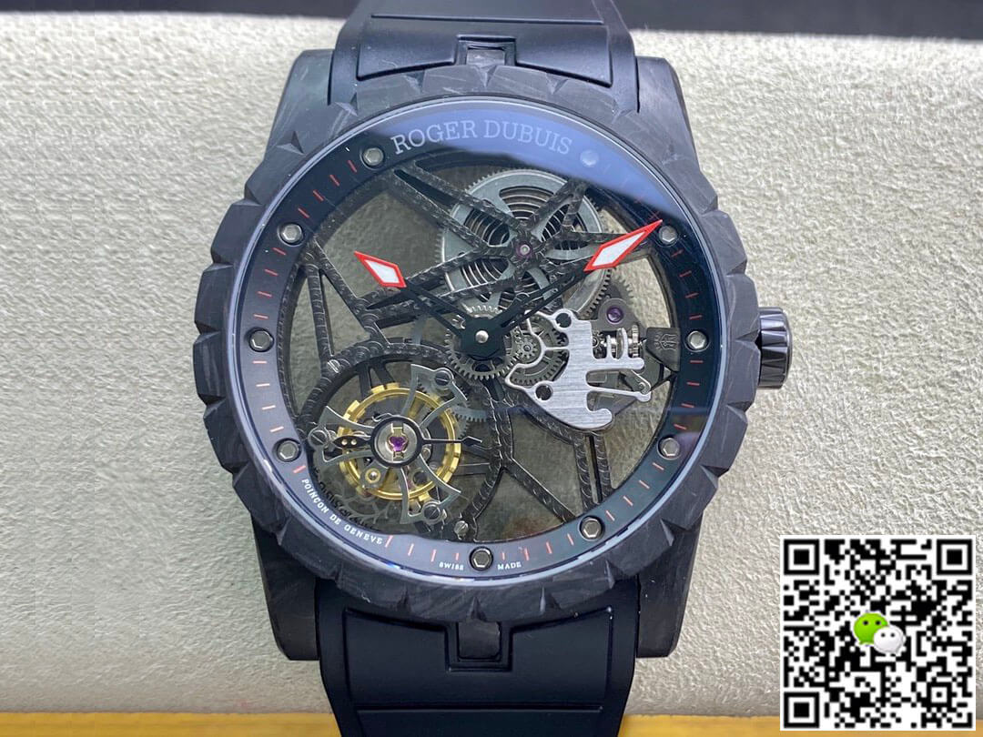 Roger Dubuis Excalibur DBEX0577 BBR Factory Tourbillon Carbon Fiber Case