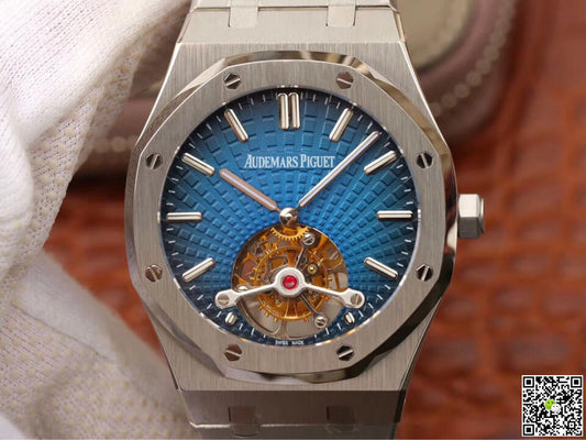 Audemars Piguet Royal Oak Tourbillon 26522TI.OO.1220TI.01 JF Factory Smoky Blue Dial
