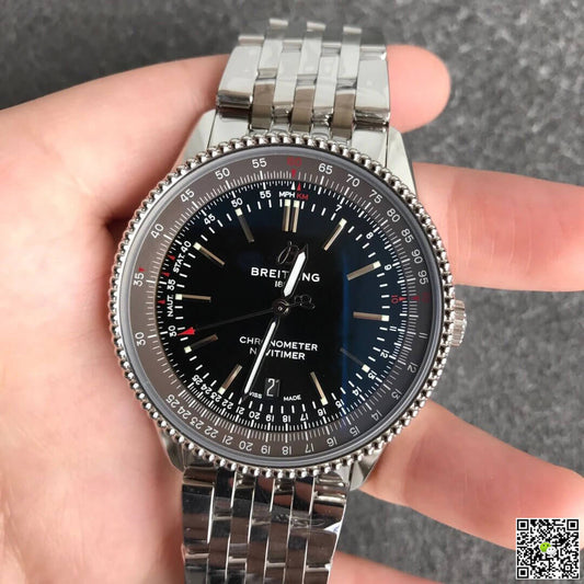 Breitling Navitimer 1 A17326241B1A1 V7 Factory Black Dial