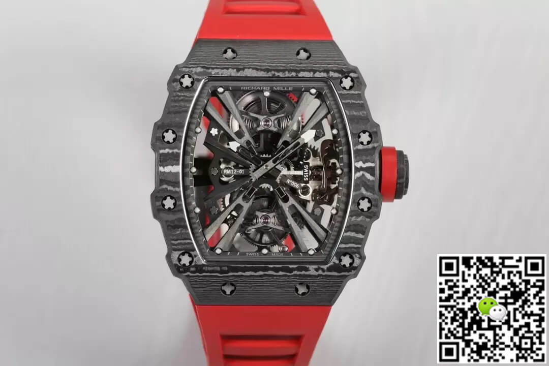 Richard Mille RM12-01 Tourbillon RM Factory Carbon Fiber Skeleton Dial