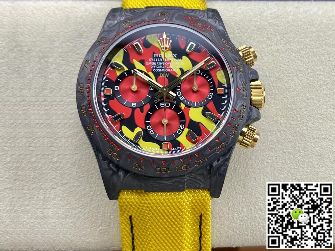 Rolex Daytona Cosmograph Diw Custom Version Noob Factory Yellow Strap