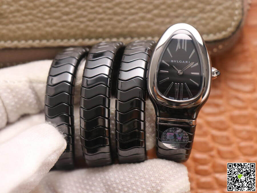 Bvlgari Serpenti BV Factory Black Ceramic Dial