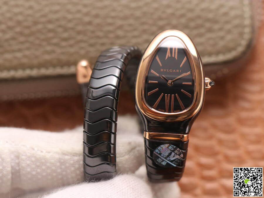 Bvlgari Serpenti 102735 BV Factory Rose Gold Black Dial