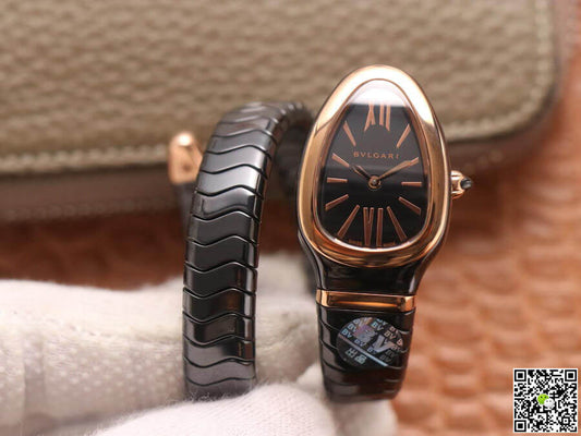 Bvlgari Serpenti 102735 BV Factory Rose Gold Black Dial