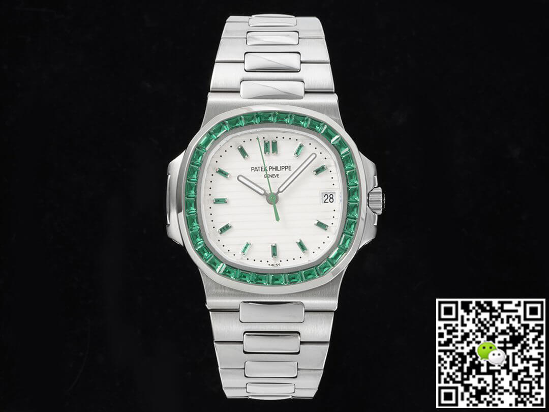 Patek Philippe Nautilus 5711 GR Factory Diamond-Set White Dial