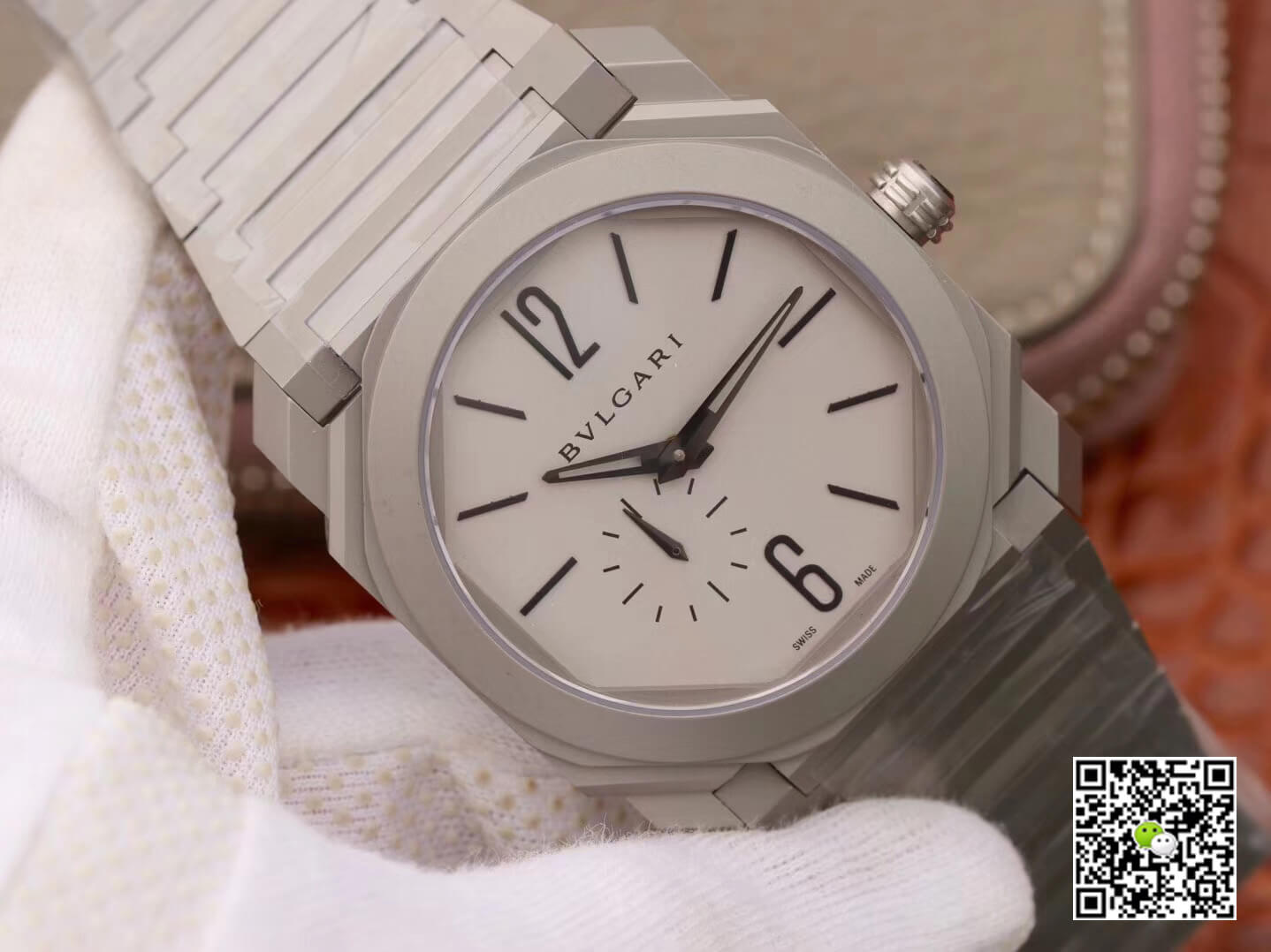 Bvlgari Octo Finissimo 103011 BV Factory Silver Gray Dial