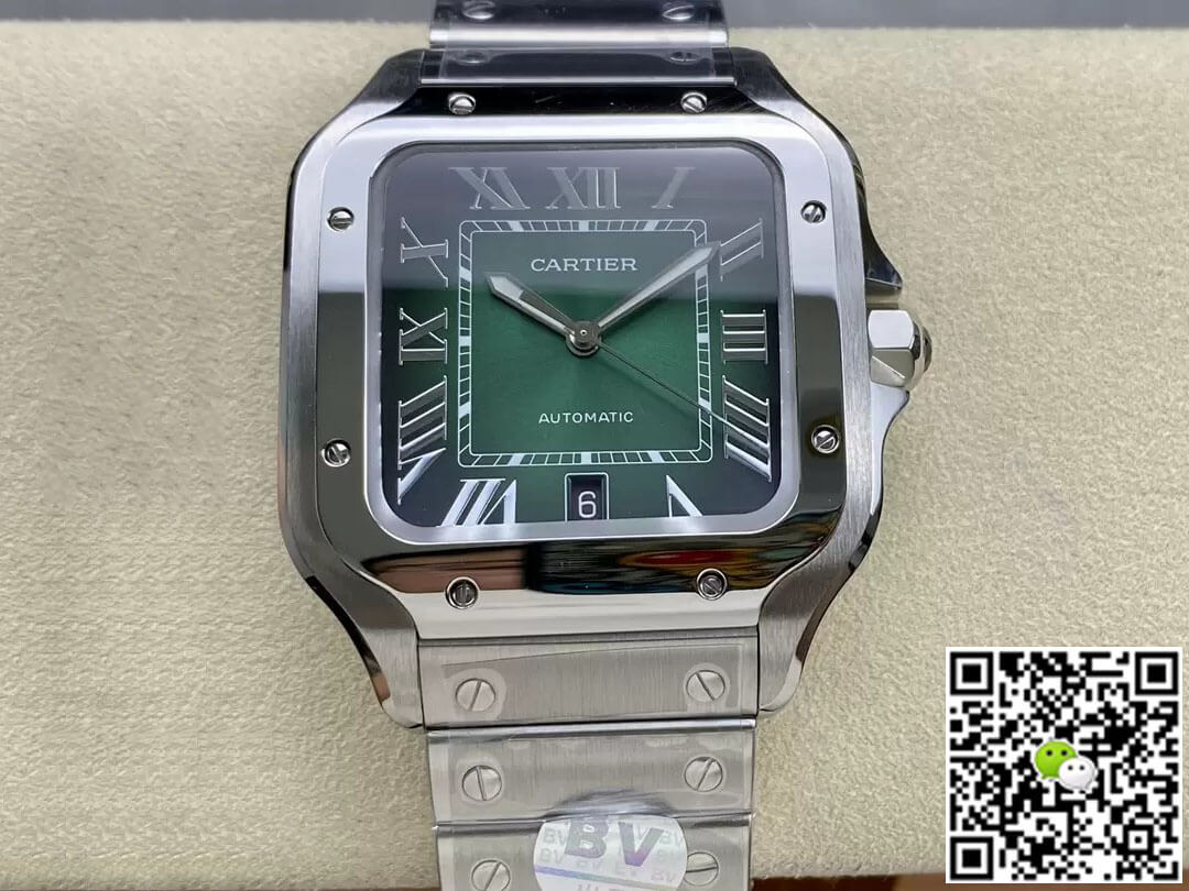 Cartier De Santos WSSA0062 BV Factory Green Dial
