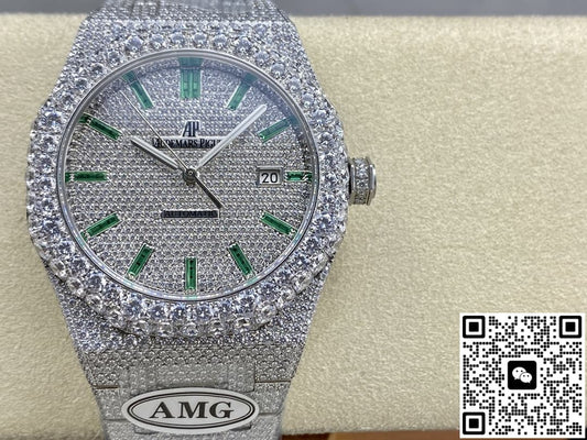Audemars Piguet Royal Oak 15400ST.010 AMG Factory Diamond Hour Markers
