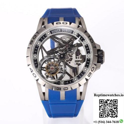 Roger Dubuis Excalibur Rddbex0479 New Factory Tourbillon Titanium Case-Rep Time Watches