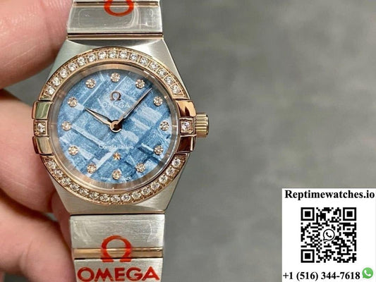 Omega Constellation 131.25.28.60.99.001 TW factory diamond bezel