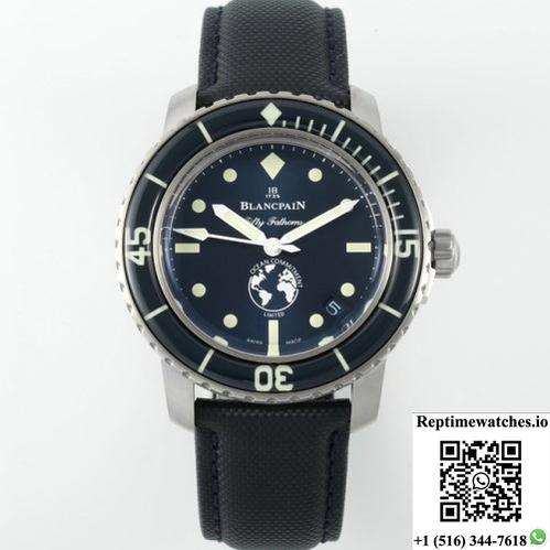 Blancpain Fifty Fathoms 5008-11B40-Naoa Zf Factory Blue Dial-Rep Time Watches