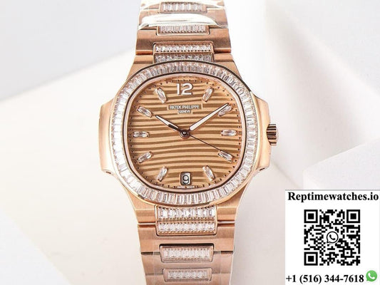 Patek Philippe Nautilus 7014-1R-001 GR Factory Diamond Dial