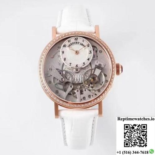 Breguet Heritage 7038Br-18-9V6-D00D Zf Factory Alligator Leather Strap-Rep Time Watches