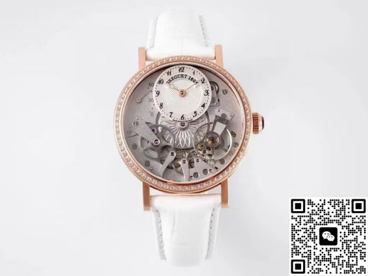 Breguet Heritage 7038BR-18-9V6-D00D ZF factory alligator leather strap