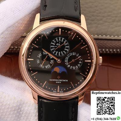 Vacheron Constantin Patrimony Perpetual Calendar 43175/000R-B343 Black Dial-Rep Time Watches
