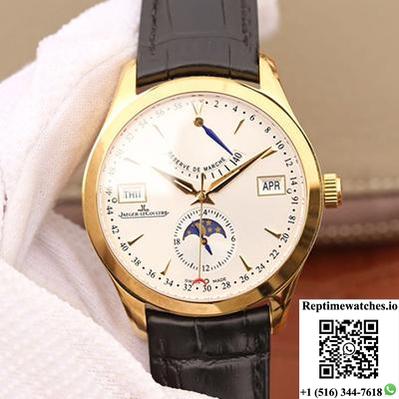 Jaeger-Lecoultre Master Calendar Q151242A 18K Yellow Gold Silver Dial-Rep Time Watches