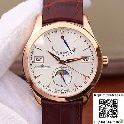 Jaeger-Lecoultre Master Calendar Q151242A Rose Gold Silver Dial-Rep Time Watches