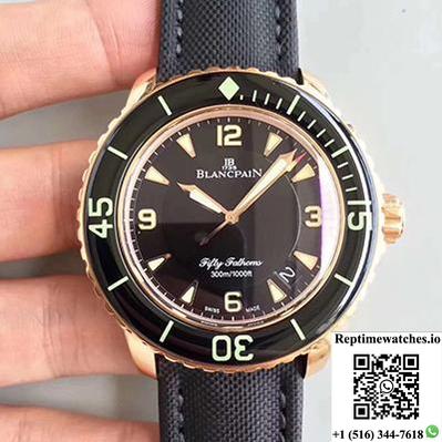 Blancpain Fifty Fathoms 5015-3630-52 Zf Factory Black Dial-Rep Time Watches