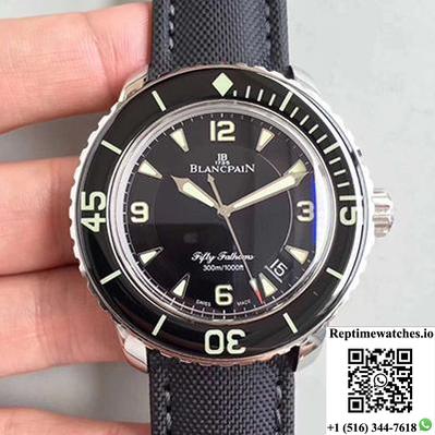 Blancpain Fifty Fathoms 5015-1130-52 Zf Factory Black Dial-Rep Time Watches