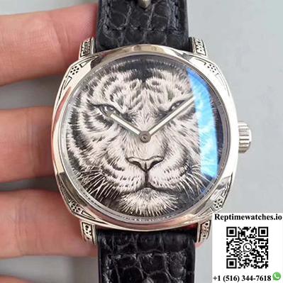 Panerai Radiomir Firenze Hand-Drawn Tiger Pattern Dial-Rep Time Watches