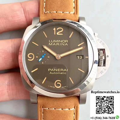 Panerai Luminor Marina 1950 Pam1351 Zf Factory Brown Dial-Rep Time Watches