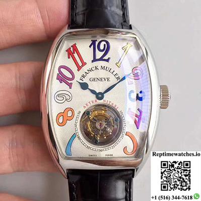 Franck Muller Crazy Color Dreams Tourbillon 8880 White Dial-Rep Time Watches