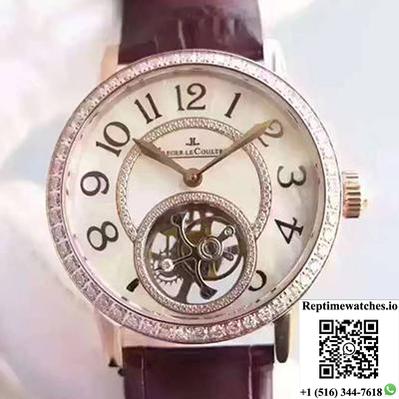 Jaeger-Lecoultre Rendez-Vous Tourbillon 3412405 White Mother Of Pearl Dial-Rep Time Watches