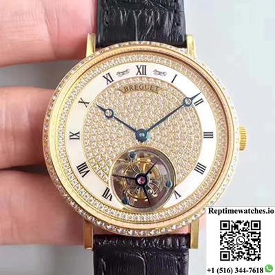Breguet Grand Complication Tourbillon Diamond Dial-Rep Time Watches