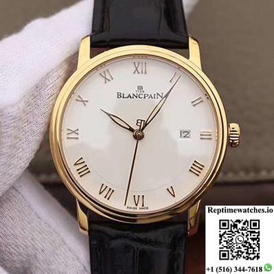 Blancpain Villeret Ultraplate 6651-3642-55 Zf Factory White Dial-Rep Time Watches