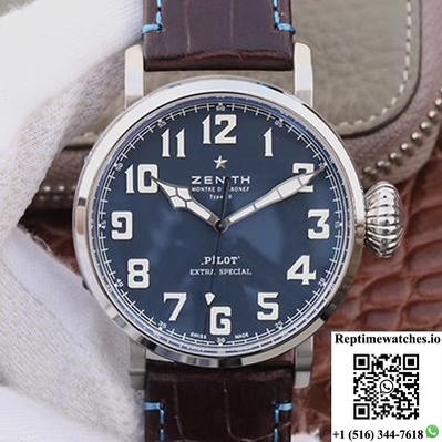 Zenith Pilot Type 20 Extra Special 03.2430.3000.21.C738 Xf Factory Blue Dial-Rep Time Watches