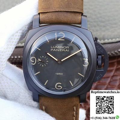 Panerai Luminor 1950 3 Days Pam 375 Zf Factory Black Dial-Rep Time Watches