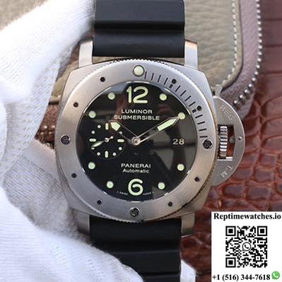 Panerai Luminor Submersible 1950 Amagnetic 3 Days Titanium Pam389 Vs Factory V2 Black Dial-Rep Time Watches