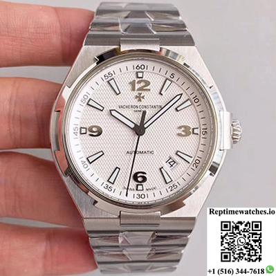 Vacheron Constantin Overseas 47040 Stainless Steel Bracelet Jj Factory White Dial-Rep Time Watches