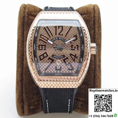Franck Muller Vanguard V45 Rose Gold Dial-Rep Time Watches