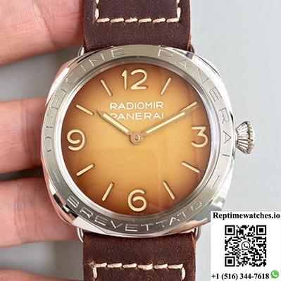 Panerai Radiomir 3 Days Acciaio Brevettato Pam687 Zf Factory Brown Dial-Rep Time Watches