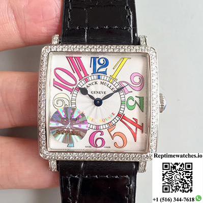 Franck Muller Master Square Ladies 6002 M Qz D White Dial Gf Factory-Rep Time Watches