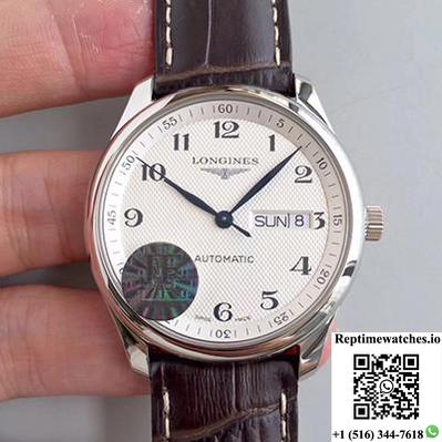 Longines Master Day-Date L2.755.4.78.3 Jf Factory Silver Dial-Rep Time Watches