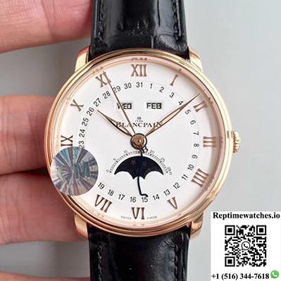 Blancpain Villeret 6654-3642-55B Om Factory White Dial-Rep Time Watches