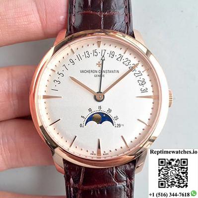 Vacheron Constantin Patrimony 4010U/000R-B329 18K Rose Gold White Dial-Rep Time Watches