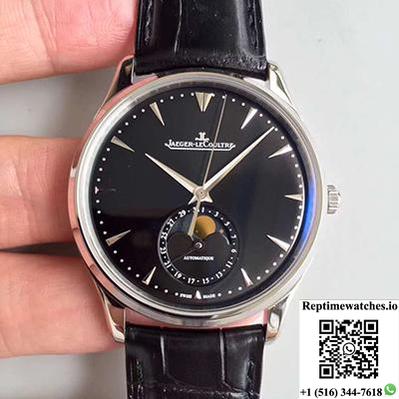 Jaeger-Lecoultre Master Ultra Thin Moon 1368470 Zf Factory Black Dial-Rep Time Watches