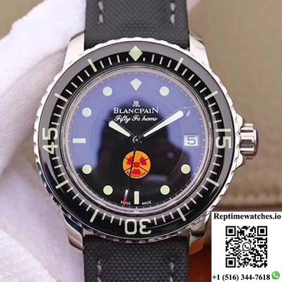 Blancpain Fifty Fathoms Tribute Limited Edition 5015B-1130-52 Zf Factory Black Dial-Rep Time Watches