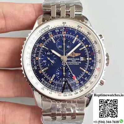 Breitling Navitimer Montbrillant Datora A21330 Jf Factory Blue Dial-Rep Time Watches