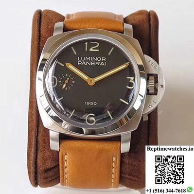 Panerai Luminor 1950 Pam127 Zf Factory Superlumed Black Dial-Rep Time Watches
