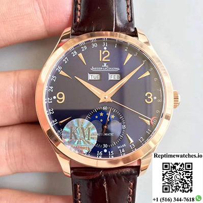 Jaeger-Lecoultre Master Calendar 1552520 Km Factory Blue Dial-Rep Time Watches