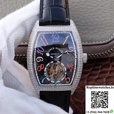 Franck Muller Crazy Color Dreams Tourbillon 8880 Black Dial-Rep Time Watches