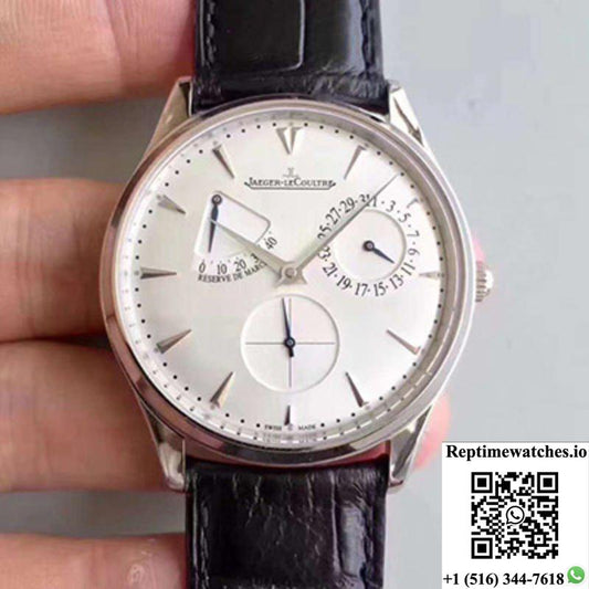 Jaeger-Lecoultre Master Ultra Thin Reserve De Marche 1378420 Zf Factory Silver Dial-Rep Time Watches