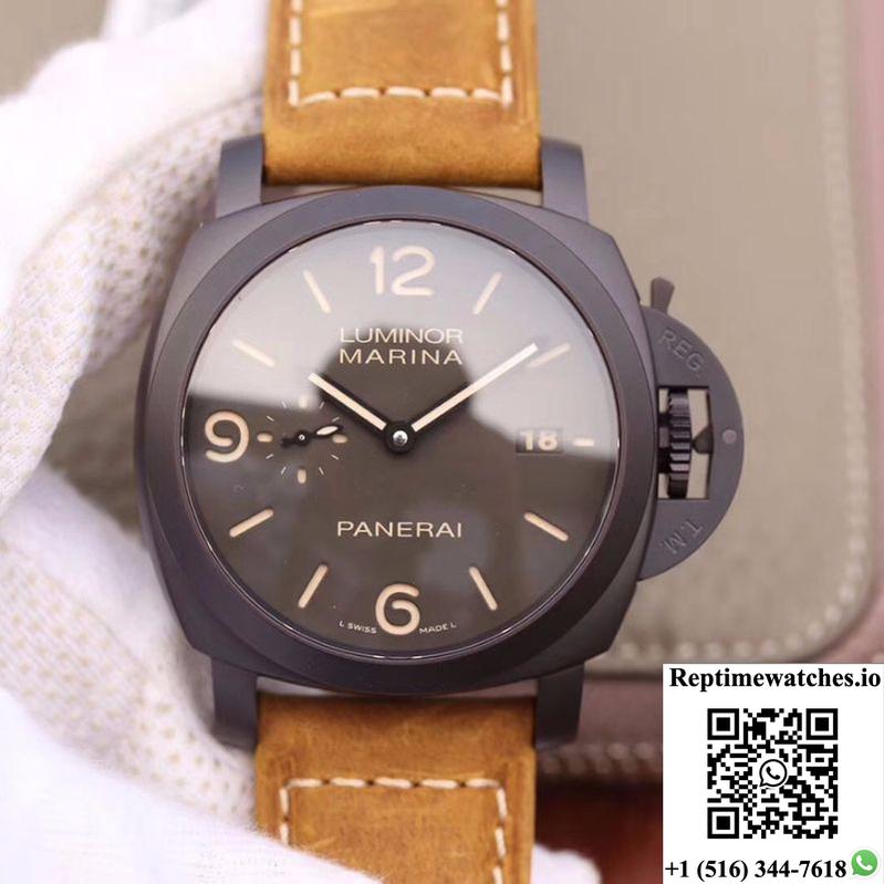 Panerai Luminor Marina 1950 3 Days Pam386 Vs Factory Black Dial-Rep Time Watches